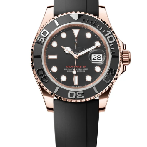 RLX Yacht-Master 40, Oysterflex, black dial