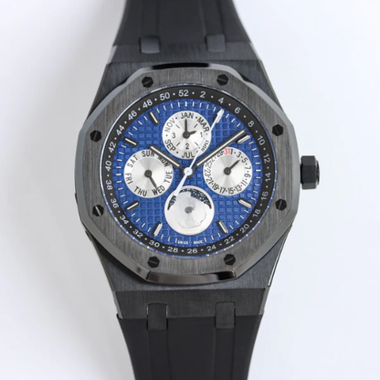 AP Royal Oak Blue Black – Black Rubber – 41mm