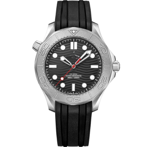 OMG Seamaster Diver 300M – Black & Silver – Black Rubber – Automatic – 41mm