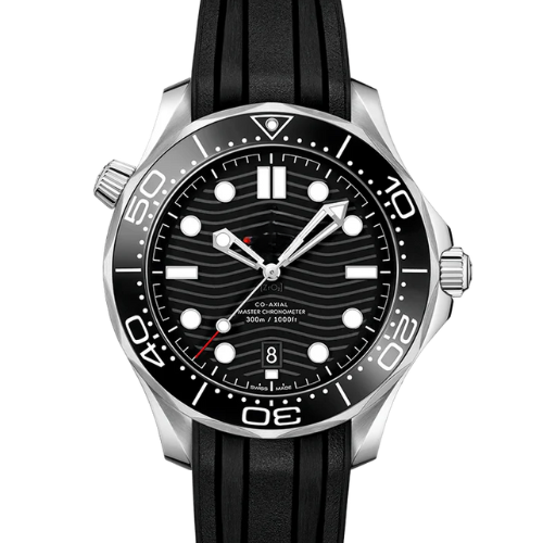 OMG Seamaster Diver 300M – Black & Silver – Black Rubber – Automatic – 42mm
