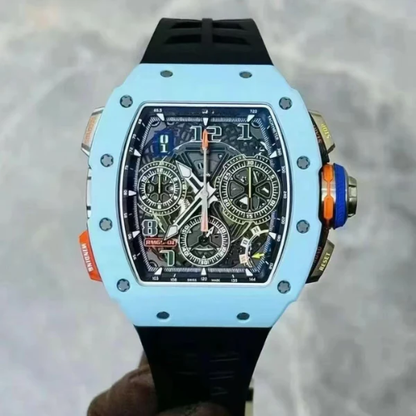 RM 11-04 - Automatic Flyback Chronograph - Baby Blue Ceramic