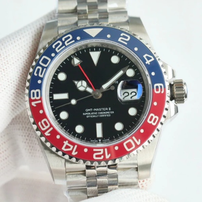 RLX GMT-Master II, red & black bezel (“pepsi” style)