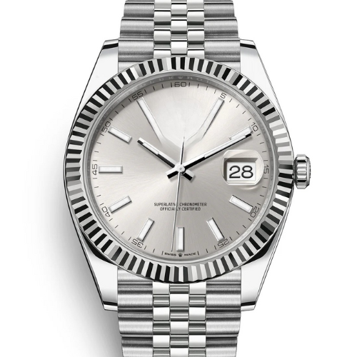 RLX Oyster Perpetual 41, silver/white dial
