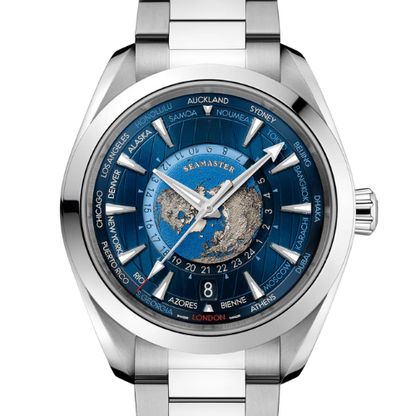 OMG Seamaster Aqua Terra 150M Worldtimer – Blue Steel – Automatic – 43mm