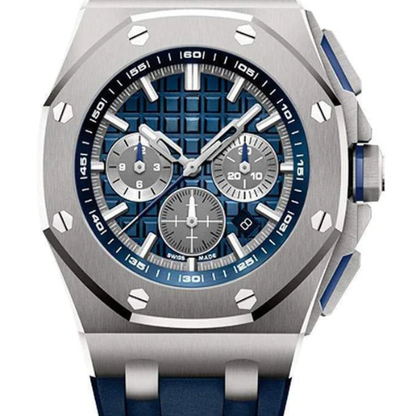 AP Royal Oak Offshore Blue Silver OFFs – Blue Rubber – 43mm