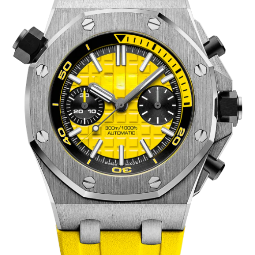 AP Royal Oak Offshore Yellow Rubber – Stainless Steel – 42mm