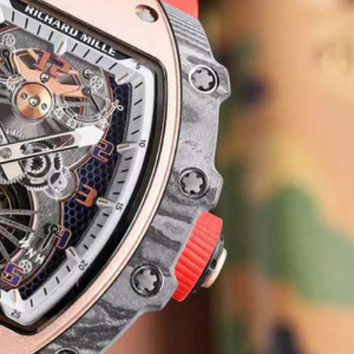 RM 055 - Tourbillon Aerodyne - Black Ceramic & Red Rubber