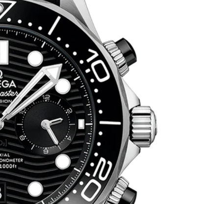 OMG Seamaster Diver 300M – Black Steel – Black Rubber – Quartz – 42mm