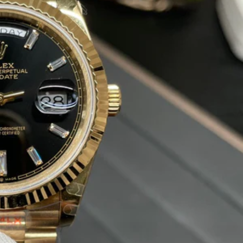 RLX Day-Date 40 - Black Silver Yellow Gold